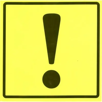 Купить Треугольник Восклицательный Знак Светоотражающий Предупреждающий Знак  Автомобильная Наклейка Ночное Вождение Безопасно | Joom