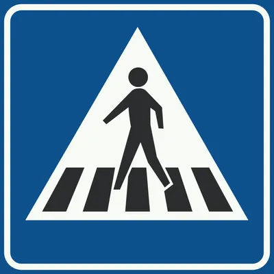 Пешеходный переход Дорожный знак Зебра, Дорожный знак, угол, треугольник,  предупреждающий знак png | Klipartz