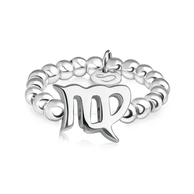 Кольцо из бусин знак зодиака «Дева»