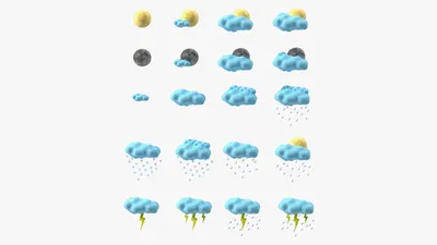 Набор иконок погоды. Указатели и информационные знаки. градусник  температуры воздуха. Stock Vector | Adobe Stock