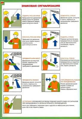 ✓ Жесты (сигналы) стропальщика В процессе работы крановой техники машинист  крана получает подробные инструкции.. | ВКонтакте