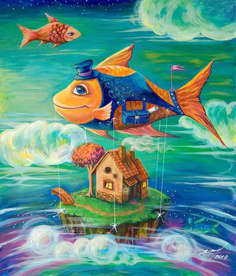 Именные Сказки на Заказ для Детей » Золотая рыбка-насмешница — сказка