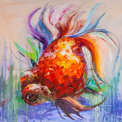 Картина Золотая рыбка ᐉ Яновская Ольга ᐉ онлайн-галерея Molbert.