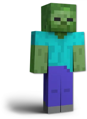 Glowing figurine Minecraft - Zombie | Tips for original gifts