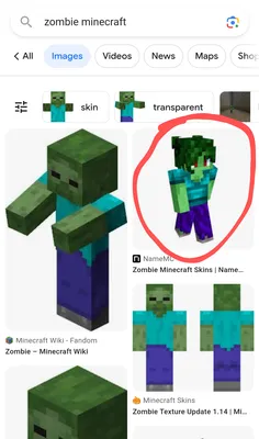 3d Model Minecraft Zombie