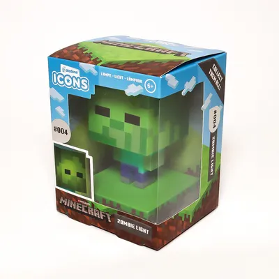 Amazon.com: Minecraft Zombie Icon Light, Officially Licensed Merchandise