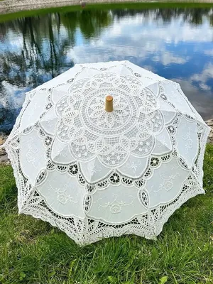 Зонт Meddo, Полуавтомат, Трость, белый, прозрачный купить по низкой цене в  интернет-магазине OZON (270877932)