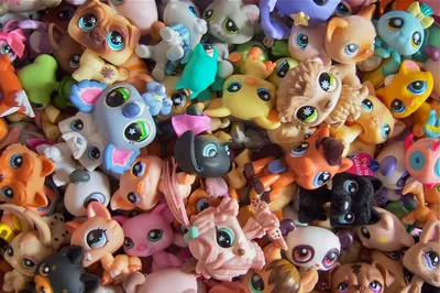 Mini Toy Pet Shop, Galaxy Dog Puppy, Collie OOAK Custom Hand Painted, Nice!  | eBay