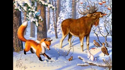Детские рисунки животных в лесу - 66 фото