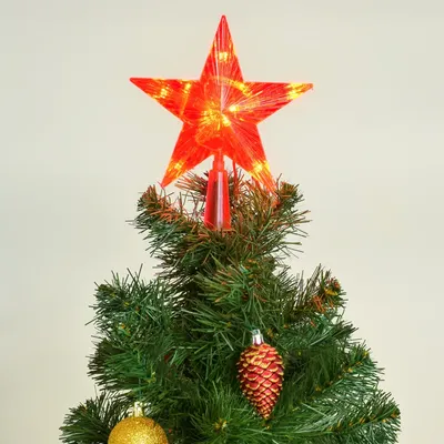 Верхушка на ёлку (наконечник) рождественская звезда NICEXMAS Christmas tree  Gold Star treetop, LED Decoration Battery Operated - «Моё самое большое  рождественское РАЗОЧАРОВАНИЕ... ? ? Рождественская звезда, LED топпер на  батарейках (NiceXmas Christmas