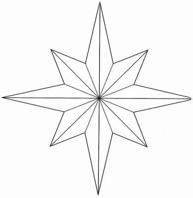 Шаблон белого угла, большой шаблон звезды, угол, белый, треугольник png |  PNGWing