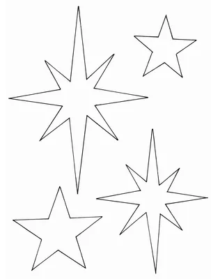 Трафарет с изображением звезды в виде флага США, Simple Star s, шаблон,  угол, белый png | Klipartz