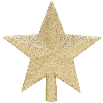 Верхушка на ёлку VEGAS Звезда 8-конечная золотая 55151 - выгодная цена,  отзывы, характеристики, фото - купить в Москве и РФ