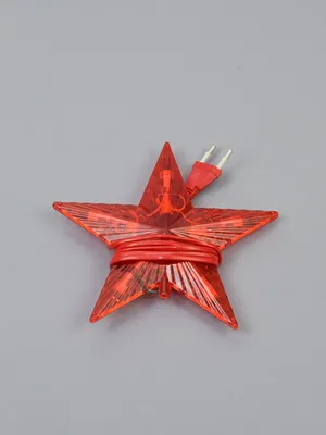 Елочная звезда Luazon Lighting Звезда красная свечение красное Р00011586 1  шт. красный - купить в Москве, цены на Мегамаркет