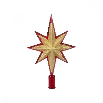 Звезда на елку малая - Красная гирлянда - Ogonki