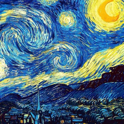Винсент Ван Гог, Звездная ночь. | Van gogh pinturas, Ideias para pintura,  Papel de parede de arte