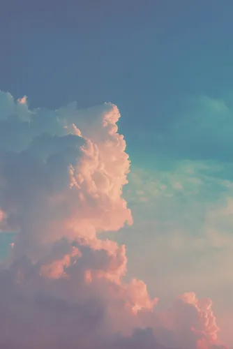 Эстетика Обои на телефон голубое небо с облаками