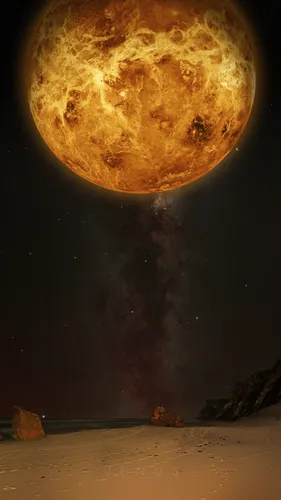 Планеты Обои на телефон полная луна над пустыней