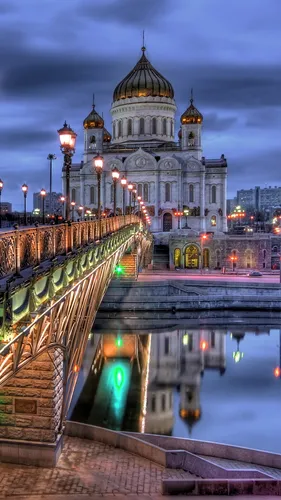 Санкт Петербург Обои на телефон здание с купольной крышей и мостом через воду