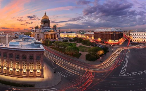 Санкт Петербург Обои на телефон город со зданиями и дорогой