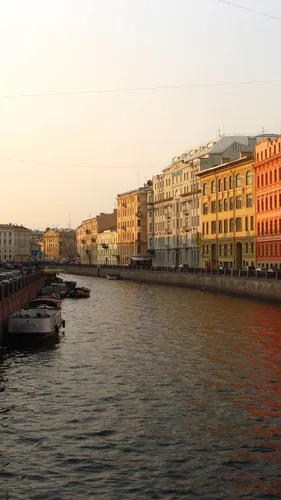 Санкт Петербург Обои на телефон водоем со зданиями вдоль него
