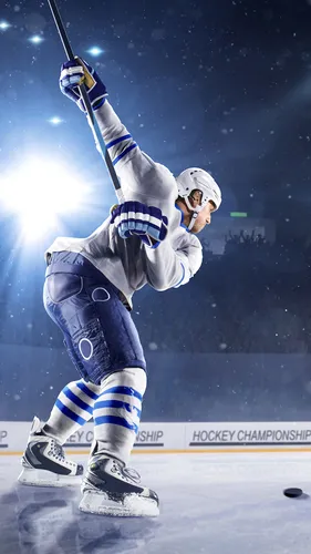 Хоккей Обои на телефон человек в шлеме с хоккейной клюшкой