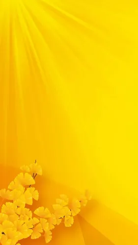 Ярко Желтые Обои на телефон желтая стена с цветами