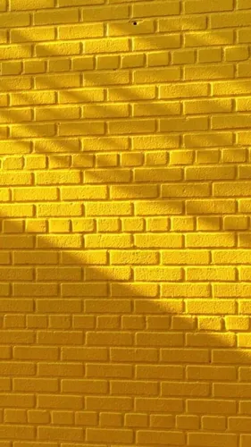 Ярко Желтые Обои на телефон кирпичная стена с кирпичной стеной