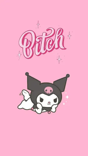 Hello Kitty Обои на телефон мультфильм с изображением мыши