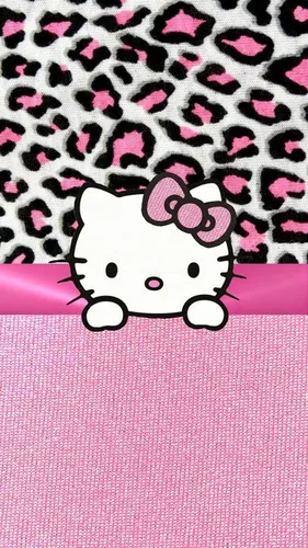 Hello Kitty Обои на телефон бело-черное чучело
