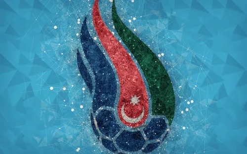 Азербайджан Обои на телефон флаг в бассейне
