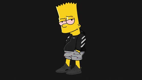 Грустный Барт Симпсон Обои на телефон HD