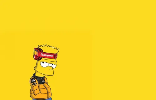 Грустный Барт Симпсон Обои на телефон мультфильм с собакой в очках