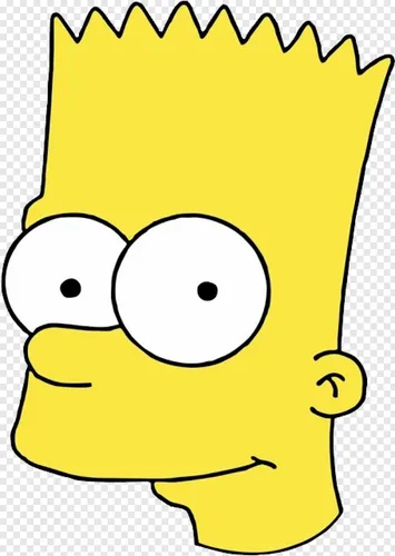 Грустный Барт Симпсон Обои на телефон фигура, круг