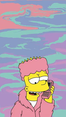 Грустный Барт Симпсон Обои на телефон фото для телефона