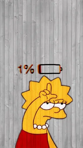Грустный Барт Симпсон Обои на телефон желто-красный мультипликационный персонаж