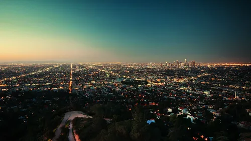 Лос Анджелес Обои на телефон городской пейзаж в ночное время
