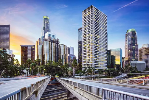 Лос Анджелес Обои на телефон городской пейзаж с мостом