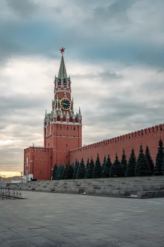 Москва Обои на телефон большое здание с часовой башней
