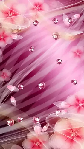 Нежно Розовые Обои на телефон капли воды на листе