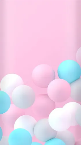 Нежно Розовые Обои на телефон группа воздушных шаров