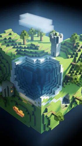 Minecraft Обои на телефон модель города