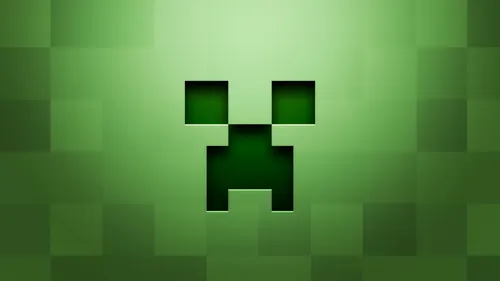 Minecraft Обои на телефон зелено-белая облицованная плиткой стена