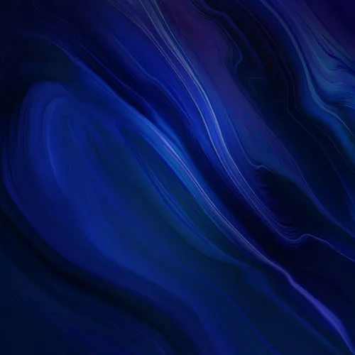 Синие Обои на телефон синяя волна с темным фоном