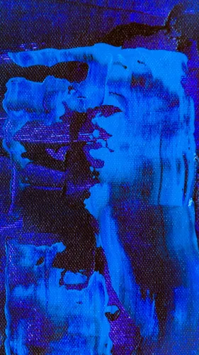 Синие Обои на телефон человек с фиолетовыми волосами