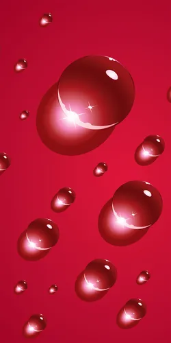 Капли Воды Обои на телефон группа красных шаров