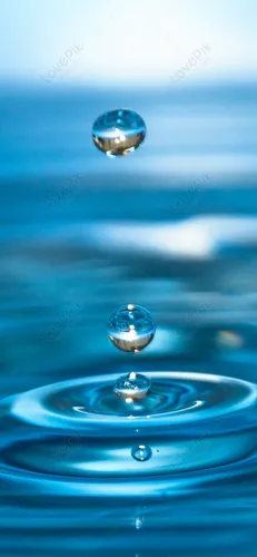 Капли Воды Обои на телефон капля воды, падающая в воду