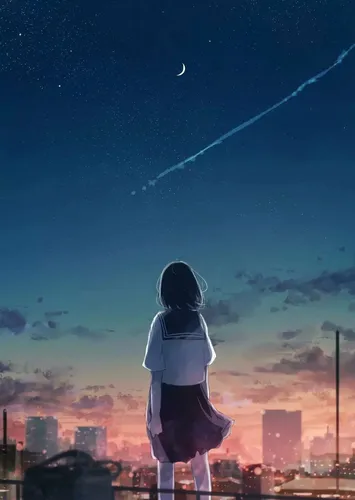 Одиночество Обои на телефон человек, стоящий перед звездным ночным небом