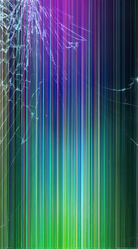 Разбитый Экран Обои на телефон группа красочных линий