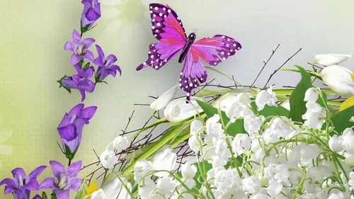 С Бабочками Обои на телефон бабочка на цветке